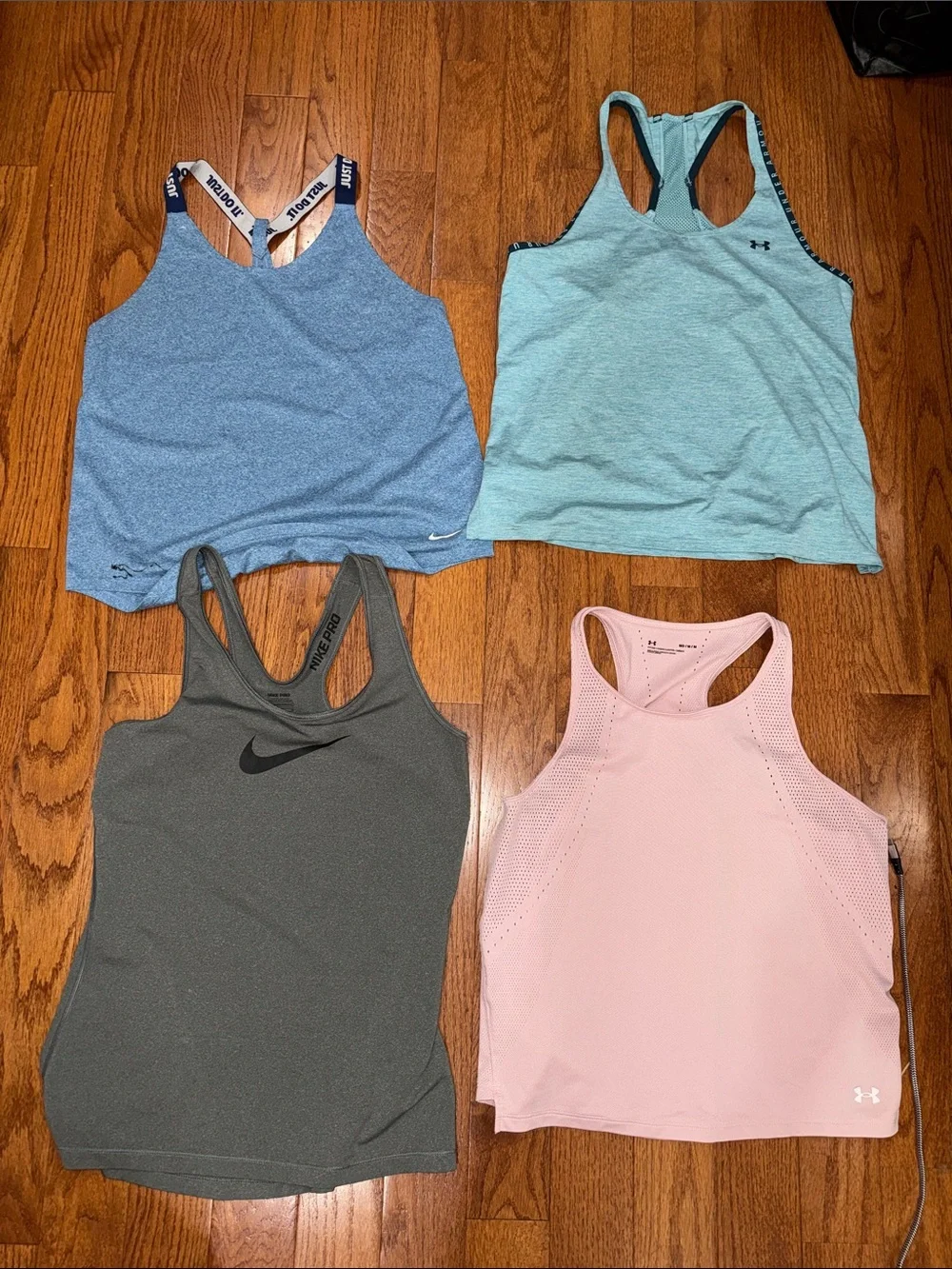 Nike and Under Armour Women’s Dark Gray Racerback Tank Top